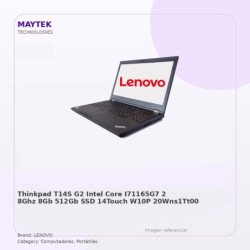 Lenovo THINKPAD T14S G2 INTEL CORE I7 1165G7(2.8GHz)8GB-512GB SSD-14"-TOUCH-W10P