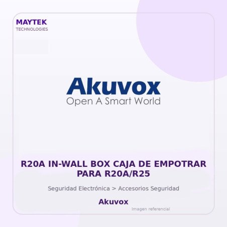 Akuvox R20A In-Wall Box Caja De Empotrar Para R20A/R25