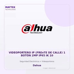 Dahua Videoportero Ip (Frente De Calle) 1 Botón 2Mp Ip65 Ik 10