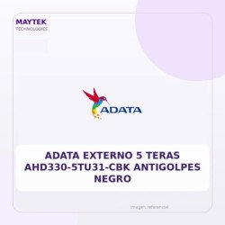 Adata Externo 5 Teras Ahd330-5tu31-cbk Antigolpes Negro