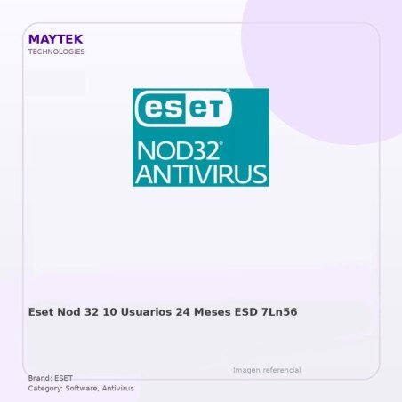 ESET NOD 32 | 10 Usuarios | 24 Meses | ESD