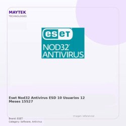 ESET NOD32 ANTIVIRUS ESD / 10 Usuarios / 12 Meses