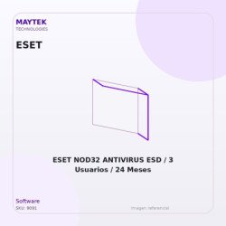 ESET NOD32 ANTIVIRUS ESD / 3 Usuarios / 24 Meses