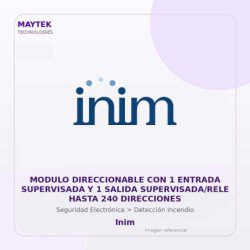 Inim Modulo Direccionable Con 1 Entrada Supervisada Y 1 Salida Supervisada/Rele Hasta 240 Direcciones