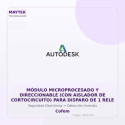 Gvs Security Módulo Microprocesado Y Direccionable (Con Aislador De Cortocircuito) Para Disparo De 1 Rele