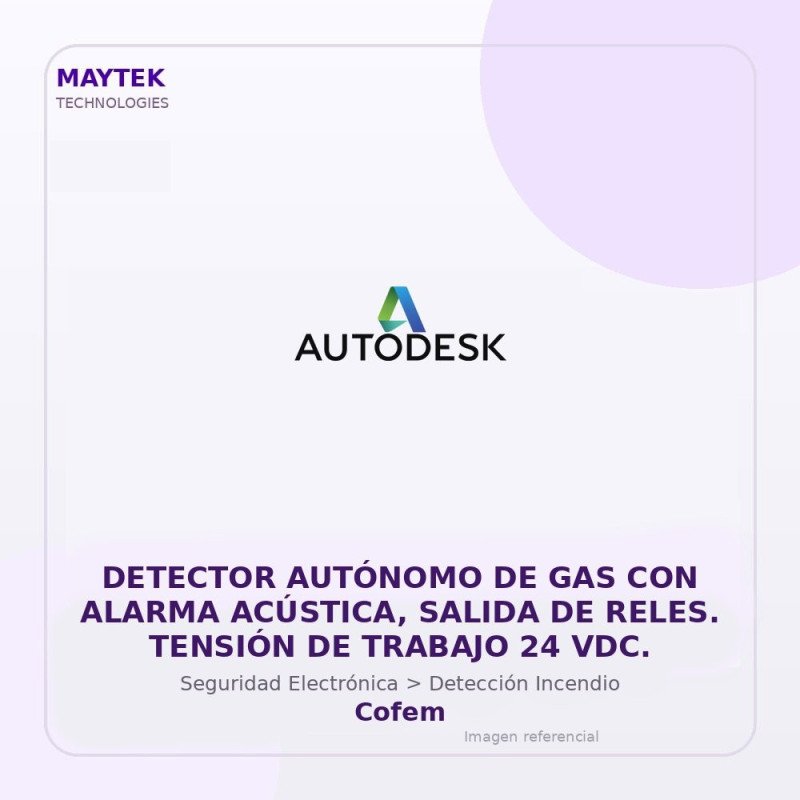 Gvs Security Detector Autónomo De Gas Con Alarma Acústica, Salida De Reles. Tensión De Trabajo 24 Vdc.