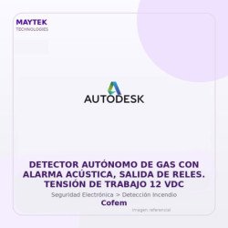 Gvs Security Detector Autónomo De Gas Con Alarma Acústica, Salida De Reles. Tensión De Trabajo 12 Vdc