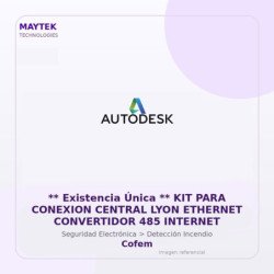 Gvs Security ** Existencia Única ** Kit Para Conexion Central Lyon Ethernet Convertidor 485 Internet
