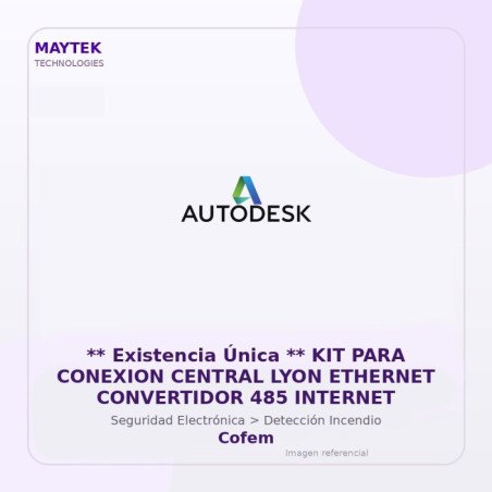 Gvs Security ** Existencia Única ** Kit Para Conexion Central Lyon Ethernet Convertidor 485 Internet