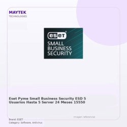 ESET PYME SMALL BUSINESS SECURITY / ESD / 5 Usuarios / Hasta 5 Server / 24 Meses