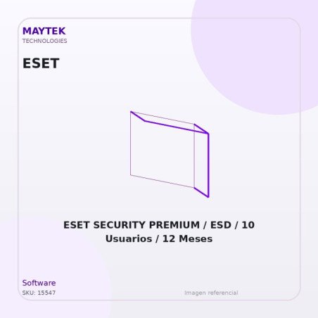ESET SECURITY PREMIUM / ESD / 10 Usuarios / 12 Meses