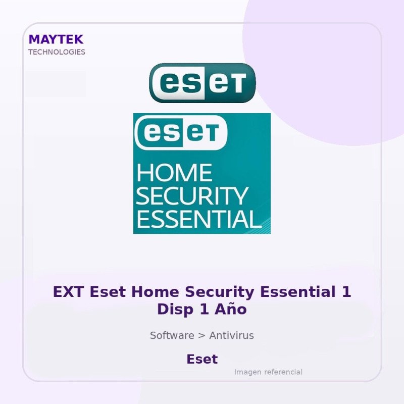 EXT Eset Home Security Essential 1 Disp 1 Año $