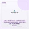 Gvs Security Cable Telefonico Aleacion 2X20 Trenzado Negro-Azul (Neopren) Cca 70/30 200Mts