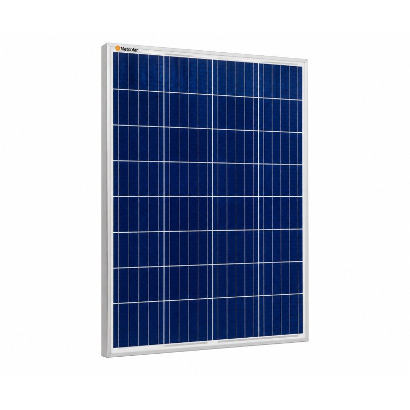 Netsolar Panel Solar 100W Tecnologia POLY Cristalino Marca Netsolar.