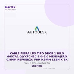 Gvs Security Cable Fibra Lps Tipo Drop 1 Hilo G657A1 Gjyxfch1C 5.0*2.0 Mensajero 0.8Mm Refuerzo Frp 0.5Mm Lzsh X 1K