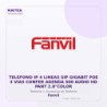 Fanvil Telefono Ip 4 Lineas Sip Gigabit POE 3 Vias Confer Agenda 500 Audio Hd Pant 2.8"Color