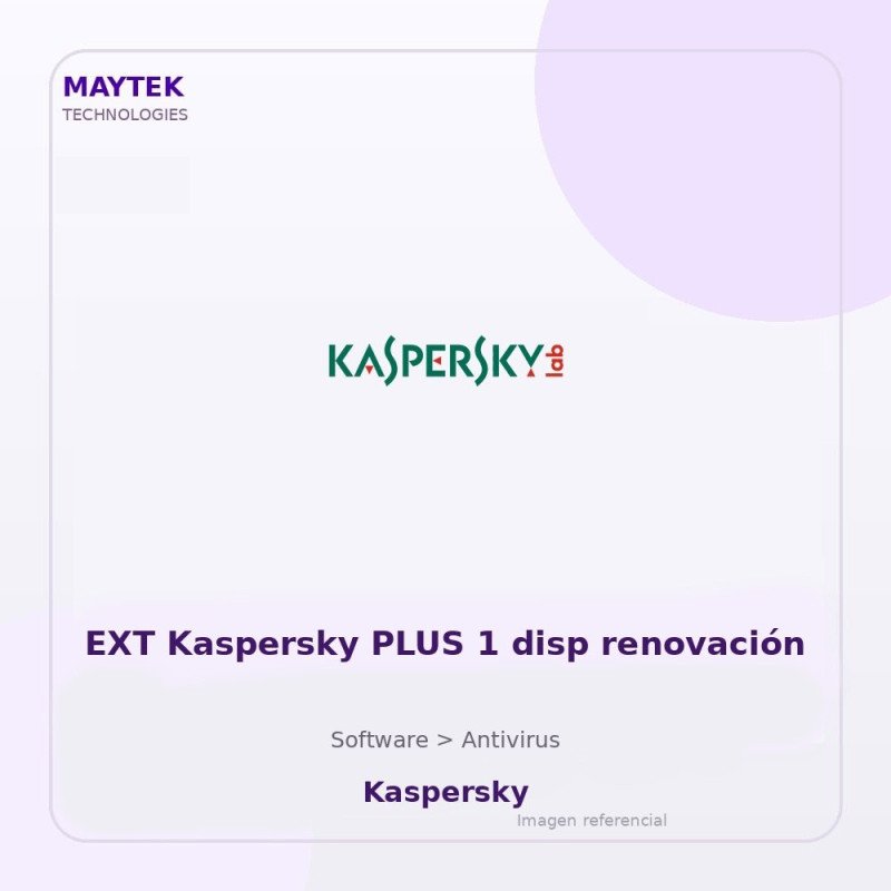 EXT Kaspersky PLUS 1 disp renovación