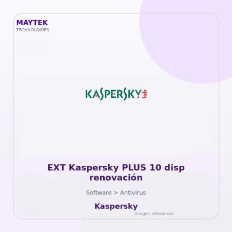 EXT Kaspersky PLUS 10 disp renovación