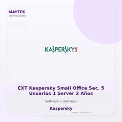 EXT Kaspersky Small Office Sec. 5 Usuarios 1 Server 1$A