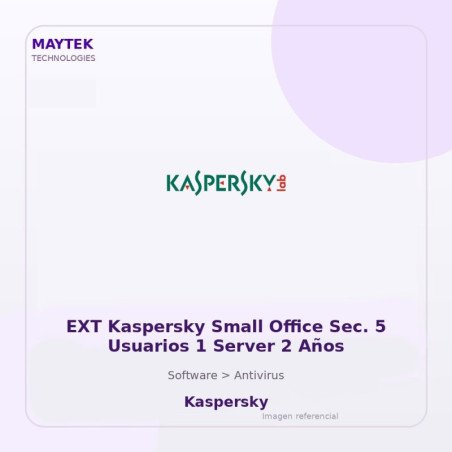 EXT Kaspersky Small Office Sec. 5 Usuarios 1 Server 1$A