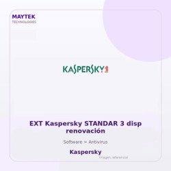 EXT Kaspersky STANDAR 3 disp renovación