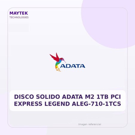 Adata Disco Solido Adata M2 1TB Pci Express Legend Aleg-710-1tcs
