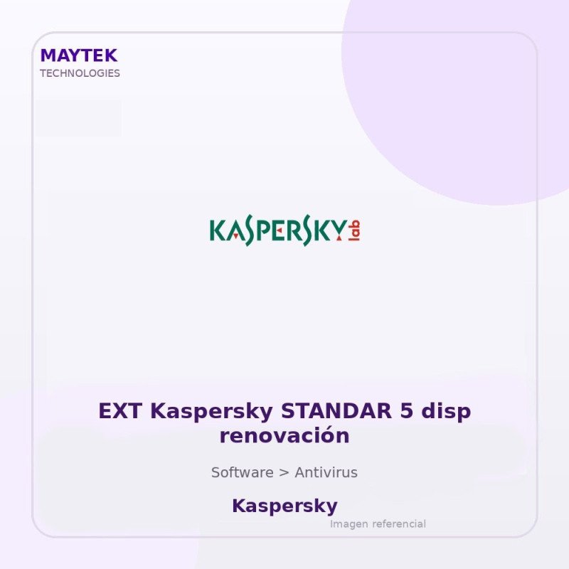 EXT Kaspersky STANDAR 5 disp renovación