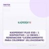 Kaspersky PLUS ESD / 1 Dispositivo / 12 Meses / Renovacion *Licenciamiento para Colombia* (KL1042DDAFR)