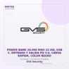 Gvs Security Power Bank 20.000 Mah 22.5W, USB C, Entrada Y Salida Pd 3.0, Carga Rapida, Color Negro