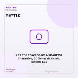 UPS CDP 750VA/300W R-SMART751 Interactiva, 10 Tomas de Salida, Pantalla LCD