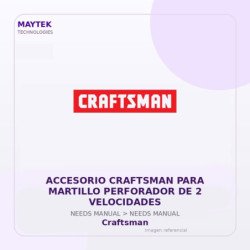 Gvs Security Accesorio Craftsman Para Martillo Perforador De 2 Velocidades