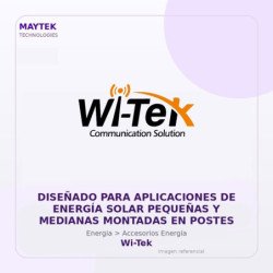 Wi-Tek Diseñado Para Aplicaciones De Energía Solar Pequeñas Y Medianas Montadas En Postes
