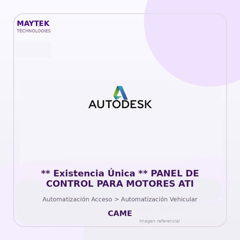Gvs Security ** Existencia Única ** Panel De Control Para Motores Ati