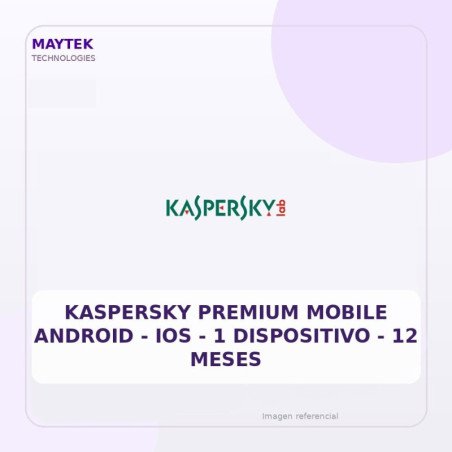 Kaspersky Premium Mobile Android | IOS | 1 Dispositivo | 12 Meses