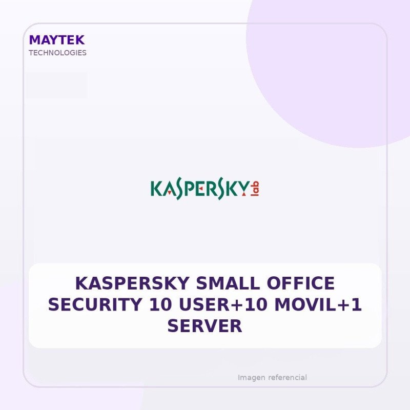 Kaspersky Small Office Security 10 USER+10 MOVIL+1 Server