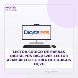 Digitalpos Lector Codigo De Barras Digitalpos Dig-x6266 Lector Alambrico-lectura De Codigos 1d/2d