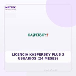 Licencia Kaspersky PLUS 3 Usuarios (24 Meses)