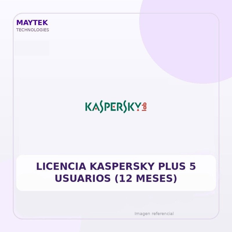 Licencia Kaspersky PLUS 5 Usuarios (12 Meses)