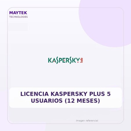 Licencia Kaspersky PLUS 5 Usuarios (12 Meses)
