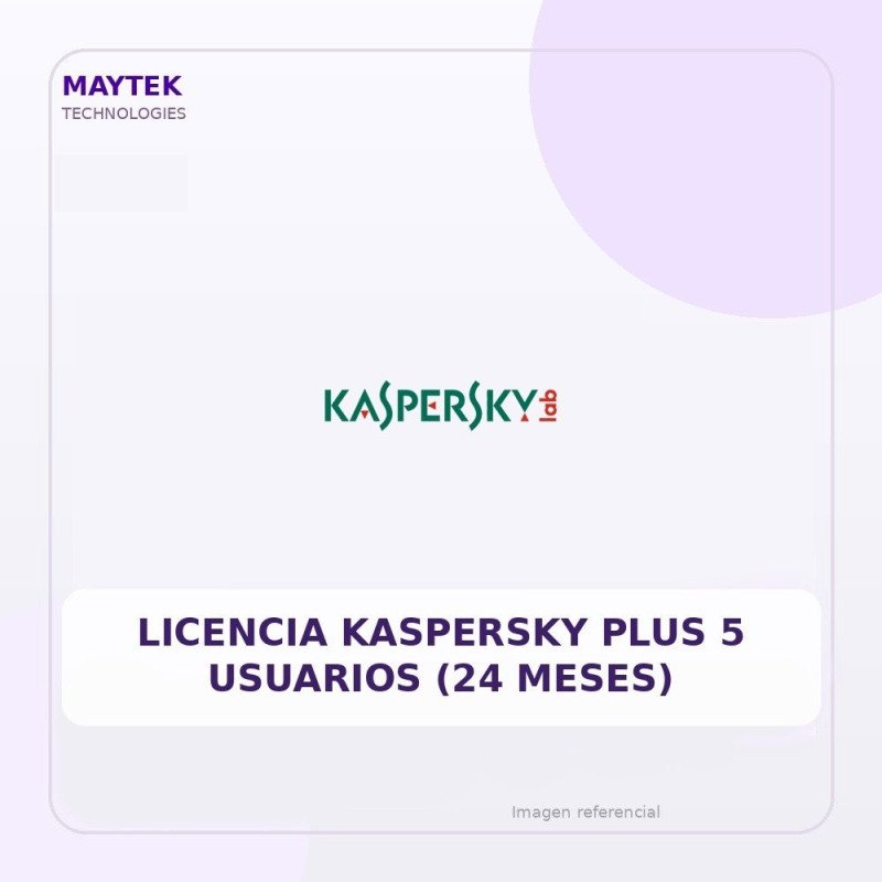 Licencia Kaspersky PLUS 5 Usuarios (24 Meses)