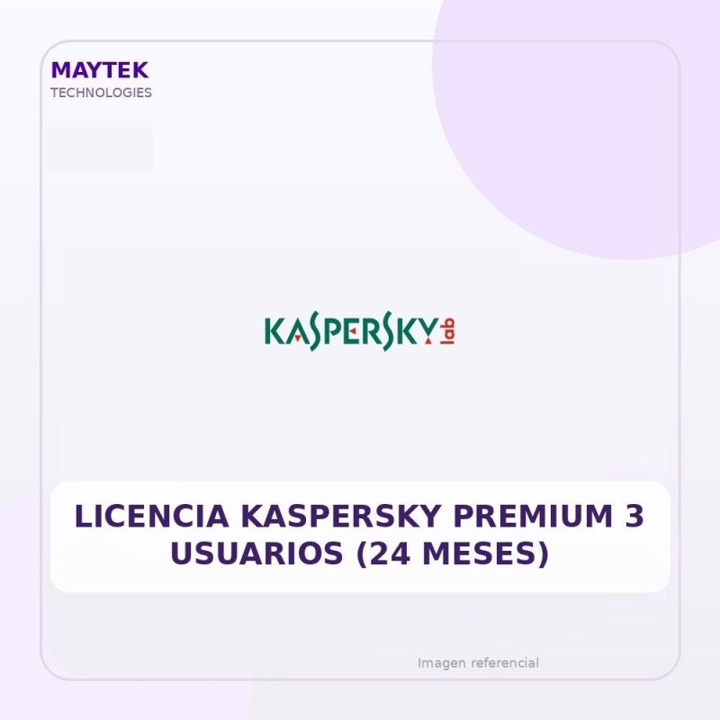Licencia Kaspersky Premium 3 Usuarios (24 Meses)