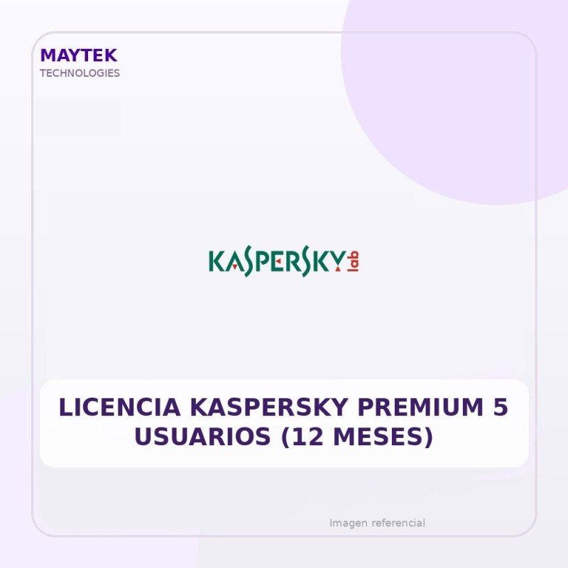 Licencia Kaspersky Premium 5 Usuarios (12 Meses)