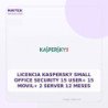 Licencia Kaspersky Small Office Security 15 USER+ 15 Movil+ 2 Server 12 Meses
