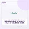 Licencia Kaspersky Small Office Security 20 USER+20 MOVIL+2 Server 12 Meses