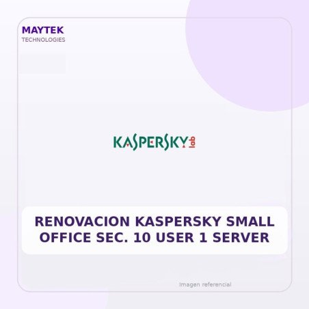 Renovacion Kaspersky Small Office SEC. 10 USER 1 Server