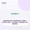 Renovacion Kaspersky Small Office SEC. 15 USER 2 Server (24 Meses)