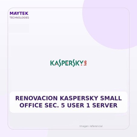 Renovacion Kaspersky Small Office SEC. 5 USER 1 Server