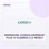 Renovacion Licencia Kaspersky PLUS 10 Usuarios (12 Meses)