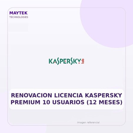 Renovacion Licencia Kaspersky Premium 10 Usuarios (12 Meses)