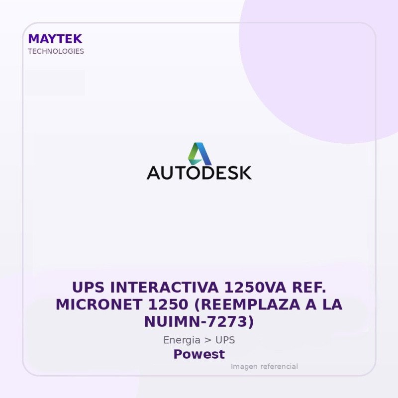 Powest UPS Interactiva 1250VA REF. Micronet 1250 (reemplaza a la NUIMN-7273)
